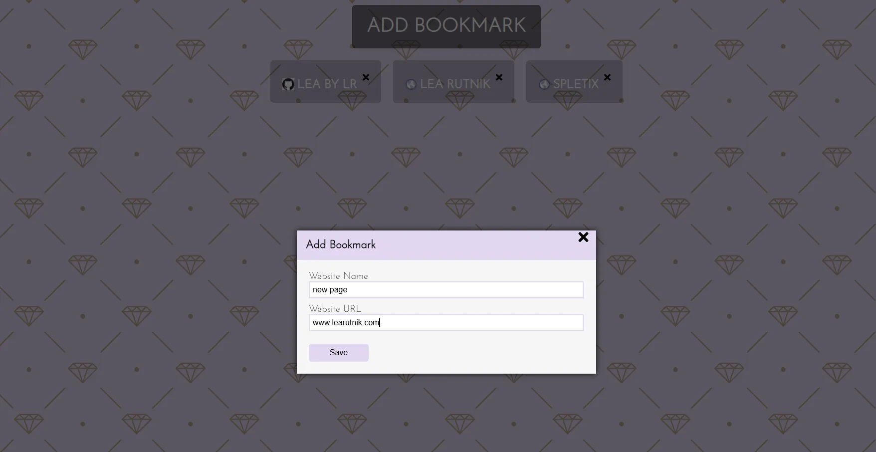 Bookmark App JavaScript Project