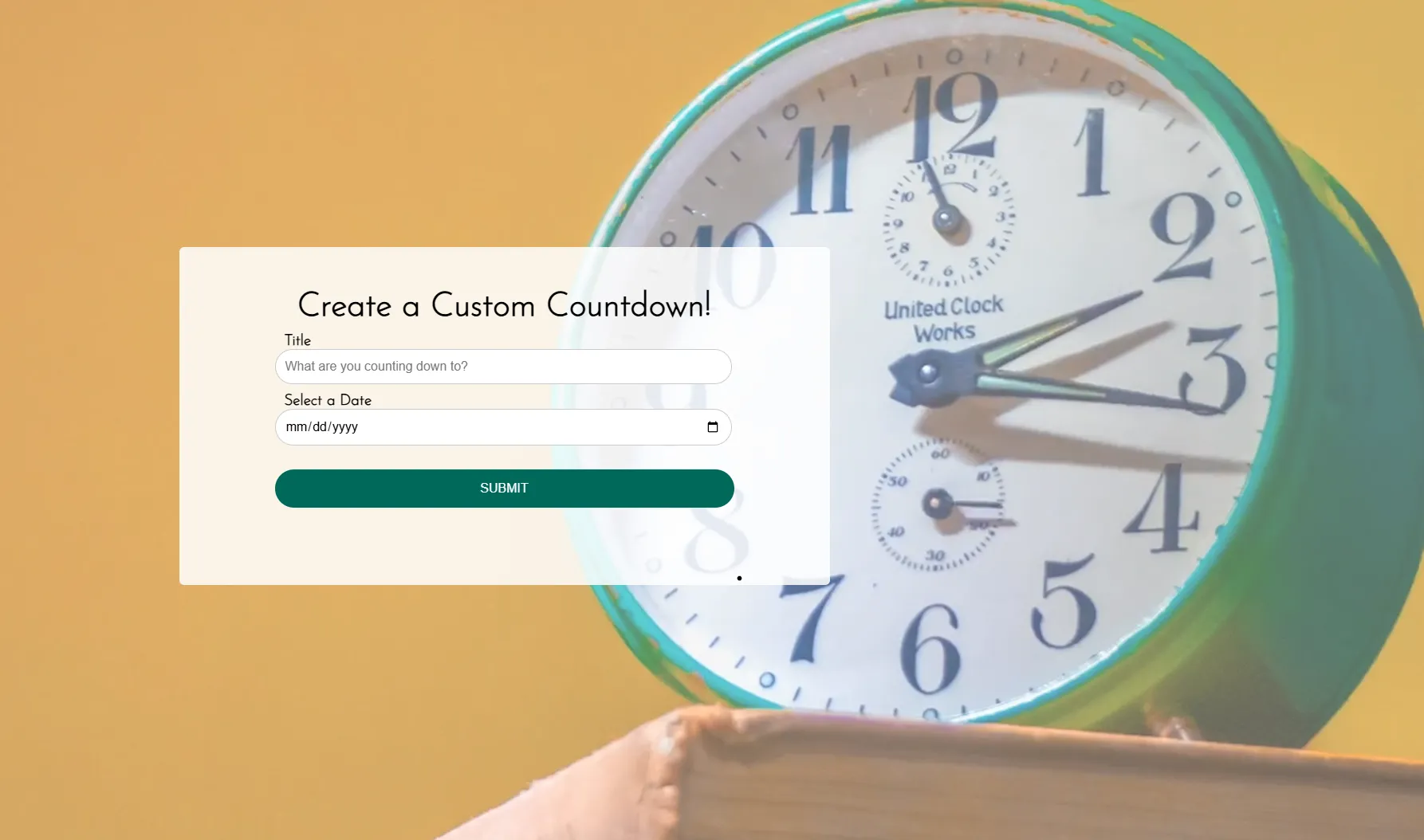 Custom Countdown Project