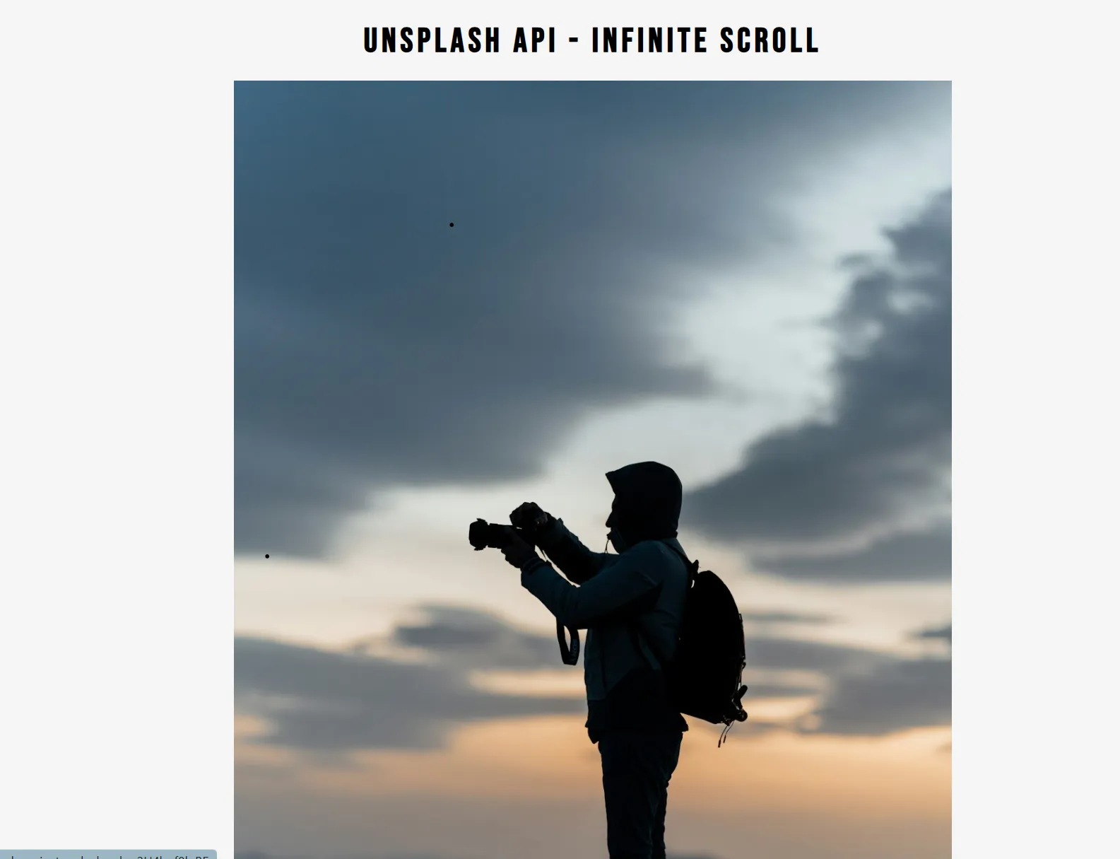 Infinity Scroll Project