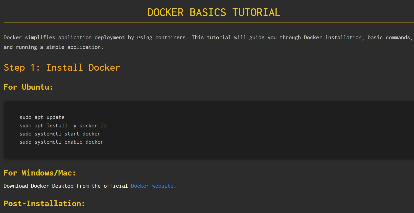 Docker Containerized App