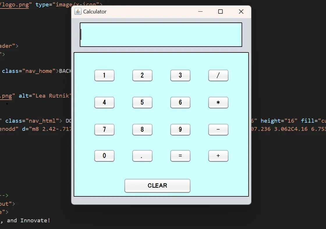 Java Calculator Project