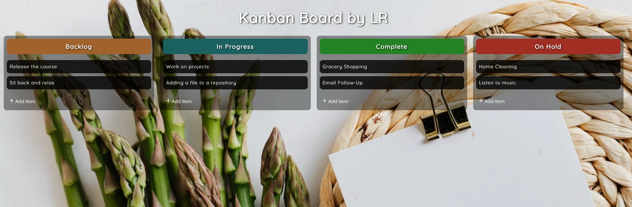 Drag and Drop Project