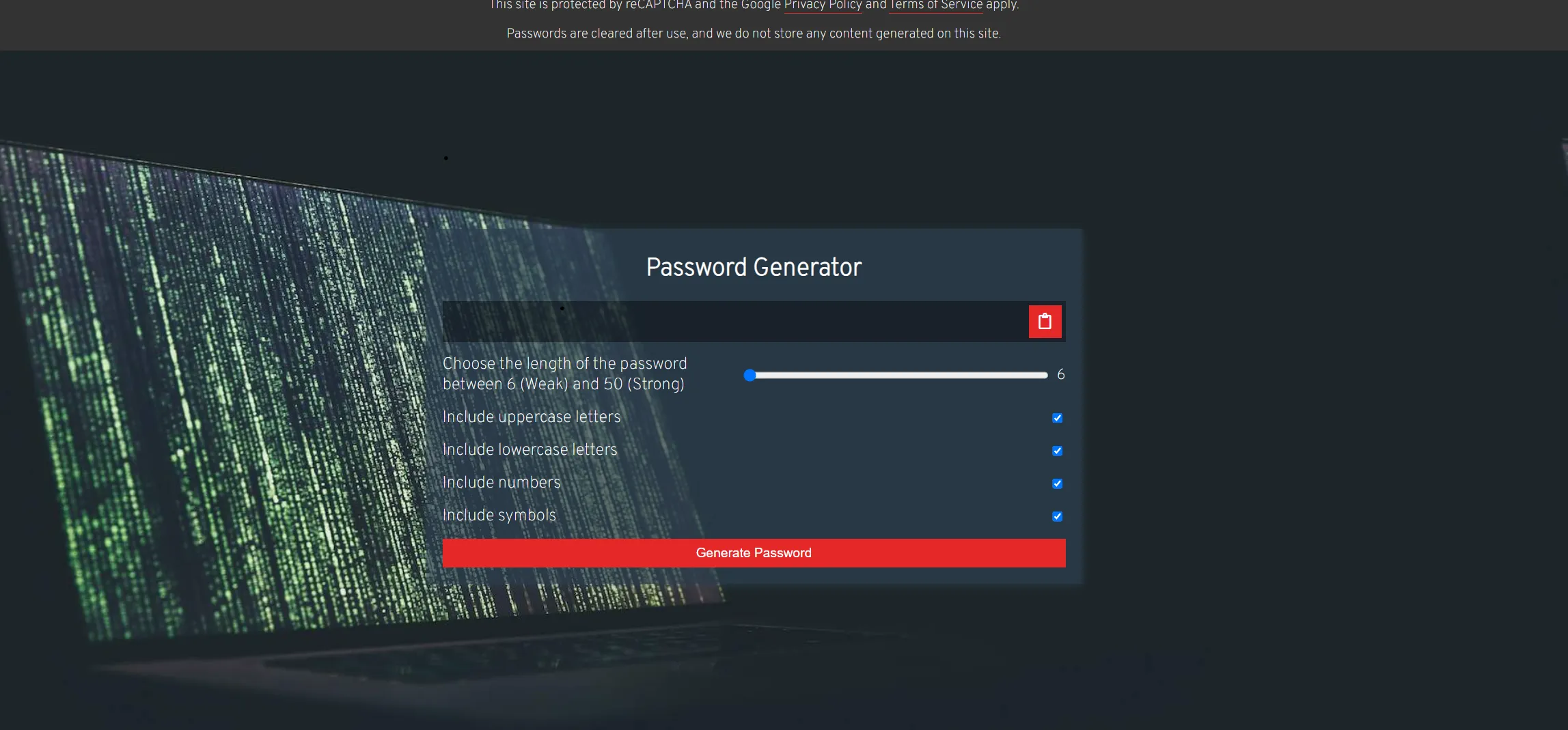 Password Generator Project