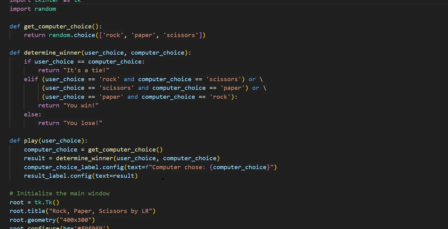 Rock Paper Scissors Game