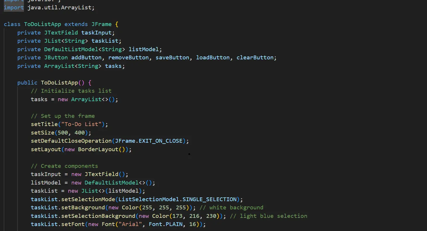 To-Do List Java Project