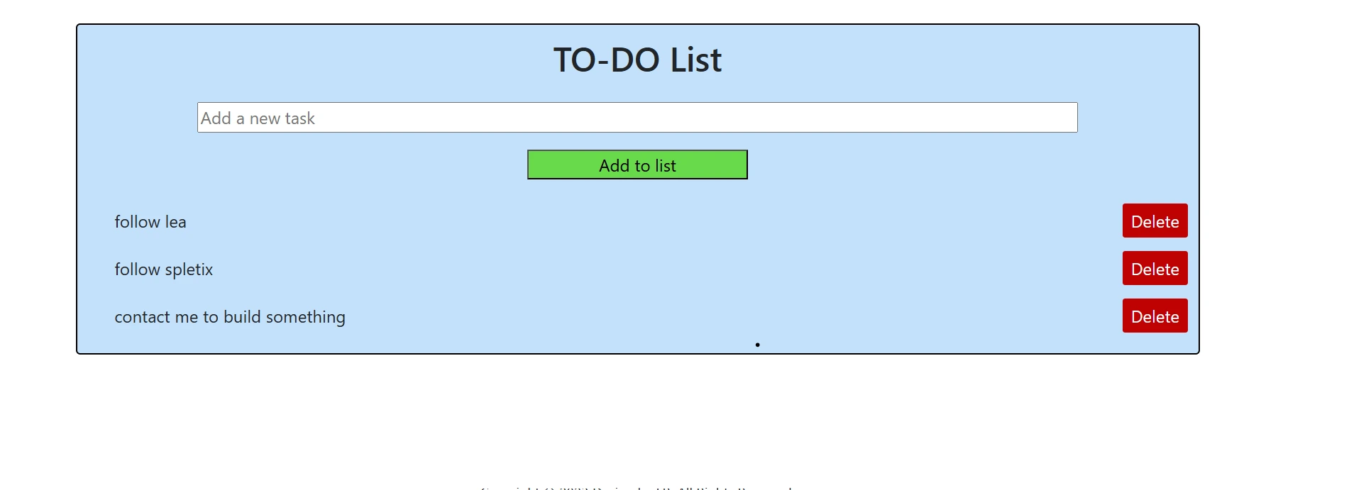 To-Do List